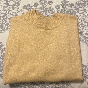 GAP mock turtleneck sand colored sweater